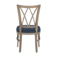 thumbnail image 5 of Linon Andes Chair Nat Blue Set Of 2, 5 of 9