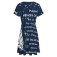 thumbnail image 5 of Bereavement Gifts Memorial Gifts for Loss of Loved One Sympathy Dress Fashion Beach Short Sleeve Dresses Female Party Printed Sundress, 5 of 7
