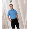 thumbnail image 4 of Russell Collection Mens Short Sleeve Poly-Cotton Easy Care Poplin Shirt, 4 of 4