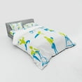 thumbnail image 3 of Ambesonne Fitness Bedding Set 3 Pcs, Gym Activity Equipment, Twin, Apple Green Sky Blue, 3 of 3