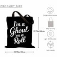 thumbnail image 2 of I'm a Ghoul on a Roll Pattern Costume Cool Easy Animal Halloween Gift Canvas Bag 2Pcs, 2 of 5