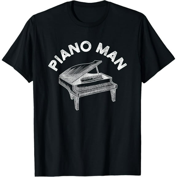Baby Grand Piano Man Teacher Student Pianist Gifts T-Shirt