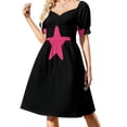 thumbnail image 1 of Via Star Vestido de manga corta Ropa de verano para mujer Vestido de lujo Vestidos de verano Vestido largo para mujer, 1 of 6