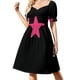 thumbnail image 1 of Via Star Vestido de manga corta Ropa de verano para mujer Vestido de lujo Vestidos de verano Vestido largo para mujer, 1 of 6