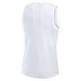 thumbnail image 3 of Women's Fanatics White Atlanta Braves Activate Slub Tank Top, 3 of 7