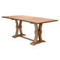 thumbnail image 1 of Table à Manger Extensible en Bois Rustique Naturel avec Feuille de 18 Po, 1 of 5