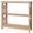 Natural, variant on Wooden Console Table with Arched Side Accent - 2-Tier - 30"H