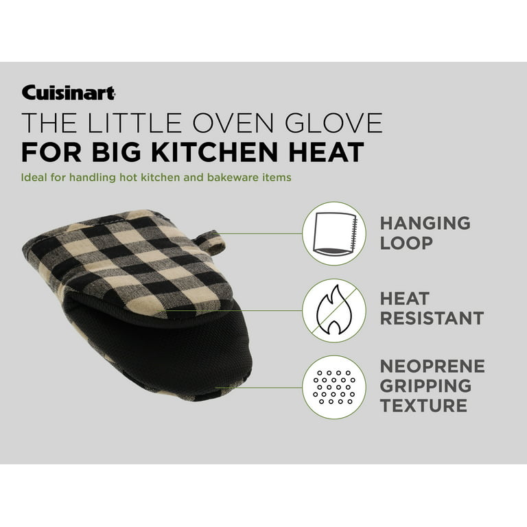 Cuisinart Buffalo Check Oven Mitts - 2 Pack Piece Count, Brown & Ivory  Plaid 