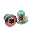thumbnail image 3 of Tornillo de freno hidráulico de bicicleta Zulema 2 pernos de cilindro de freno M5x6mm Arco iris, 3 of 8