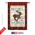 thumbnail image 2 of Breeze Decor BD-XM-H-114182-IP-BO-DS02-US Cheer to Reindeer Winter - Seasonal Christmas Impressions Decorative Vertical House Flag - 28 x 40 in., 2 of 4