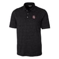 thumbnail image 2 of Men's Cutter & Buck Black Birmingham Barons Big & Tall DryTec Advantage Tri-Blend Space Dye Polo, 2 of 3