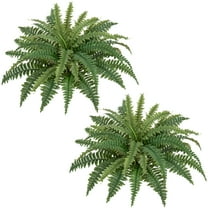 MixMart Ferns Artificial Plants Large Fake Ferns 29.5" Dia.Boston Fern Fake Plants Potted Hanging Shrubs for Home Garden Porch Farmhouse Decor
