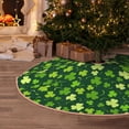 thumbnail image 4 of Salouo Happy St. Patrick's day Christmas Tree Skirt 36" Farmhouse Christmas Decorations Snowman Xmas Tree Skirt Tree Mat for Holiday Party Decor, 4 of 8