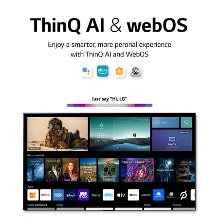 LG 83" Class 4K UHD OLED Web OS Smart TV with Dolby Vision C2 Series OLED83C2PUA