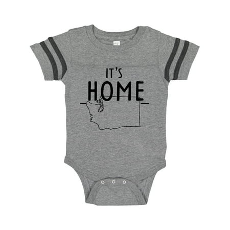 

Inktastic It s Home- State of Washington Outline Gift Baby Boy or Baby Girl Bodysuit