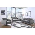 thumbnail image 4 of Maklaine Contemporary Upholstery Velvet Sofa in Gray, 4 of 8