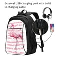 thumbnail image 2 of Vsdgher Flamingo Print Travel Laptop Backpack, Laptops Backpack with USB Charging Port, Water Resistant Computer Bag Gift for Men & Women, 2 of 7