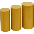 thumbnail image 3 of 3 Pcs Cylinder Stands for Party, Metal Cylinder Pedestal Stand, Cake Flower Table Display Pillars for Wedding Birthday Party Art Decor, 3 of 10