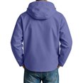 thumbnail image 6 of Evdexr Men's Rain Jacket Lightweight Zip Up Waterproof Outerwear Fall Winter Outdoor Hiking Coat Hooded Windbreaker Jackets with Zipper Pockets XL, 6 of 7