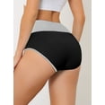 thumbnail image 2 of DARING DIVA Women's Tummy Control Color-Block Brief Panties 3XL Black, 2 of 6