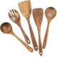 thumbnail image 1 of Wooden Spoons For Cooking Teak Wooden Utensils Set Wood Spatula For Nonstick, 1 of 4