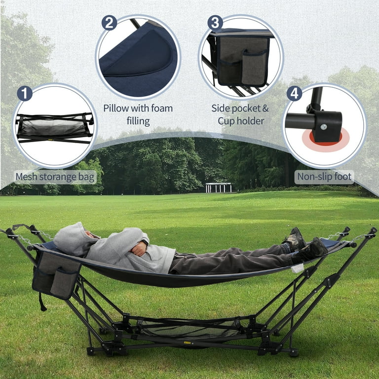 Sports Folding Folding Hammock With Removable Canopy Hammock With