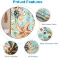 thumbnail image 3 of Blue Waterproof Fabric Cloth Shower Curtain for Bathroom Decor Seashells Starfish Stone Machine Washable Cloth Bath Kids Girls Shower Curtains with Hooks 48x72 inches, 3 of 12