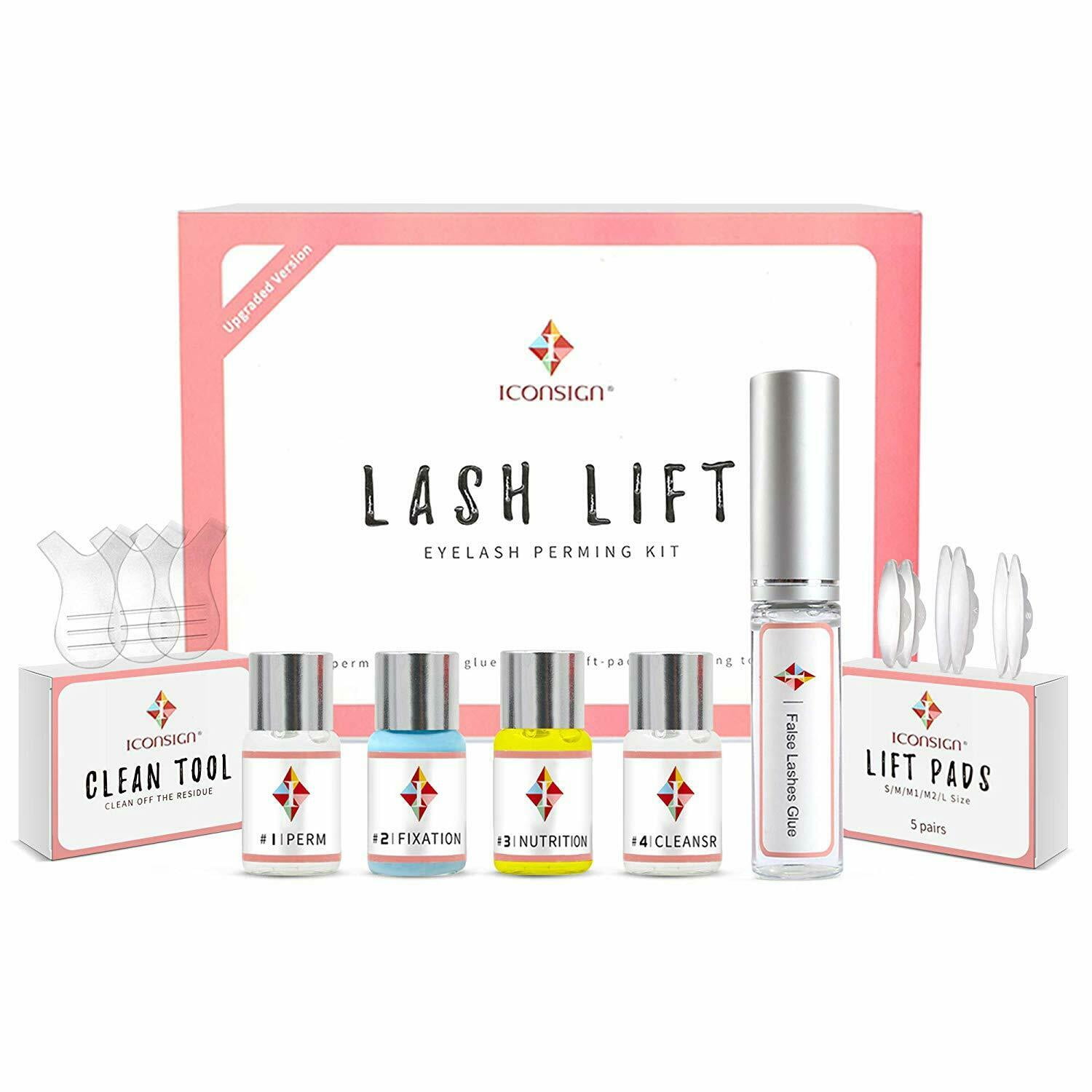 TekDeals Eyelash Perming Kit Lash Lifting Curling Set Pads Cilia Lift Perm Rod Glue Eyes