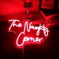 thumbnail image 2 of Cartel LED de neón QiaoFei «The Naughty Corner», 42 x 30 cm, USB, rojo, 2 of 8