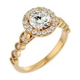 thumbnail image 2 of SuperJeweler 1 1/3 Carat Halo Diamond Engagement Ring In 14 Karat Yellow Gold For Women, 2 of 6