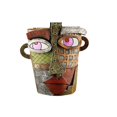 thumbnail image 1 of Abstract Rainbow Head Planter, Graffiti Face Planter with Drainage, Flower Plant Pots for Indoor Plants A Large Size, 1 of 5