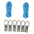 thumbnail image 4 of amagogo 2 Pieces Rope Tensioner Paracord Adjuster Tie Down Kit Multifunctional Tool with 2 Ropes 6 Hooks, 4 of 9