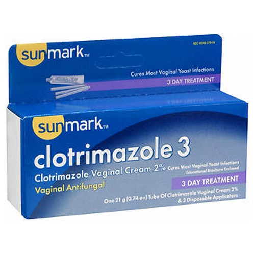 Sunmark Clotrimazole 3 Vaginal Antifungal Cream, 0.7 oz Walmart Canada