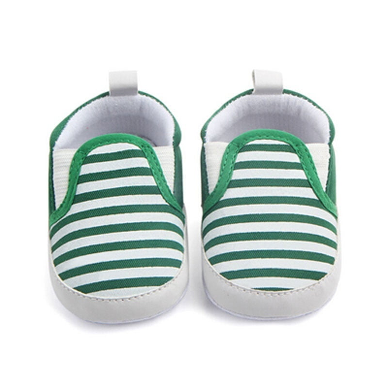 Wangscanis Cute Infant Toddler Kids Canvas Sneakers Baby Boy Girl Soft Sole Crib Shoes 0 12 Months Green