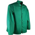 thumbnail image 2 of MAGID SparkGuard PVC-Free Flame-Resistant Cotton Jacket, 30â€ Long, Green, Size 2XL, 2 of 4
