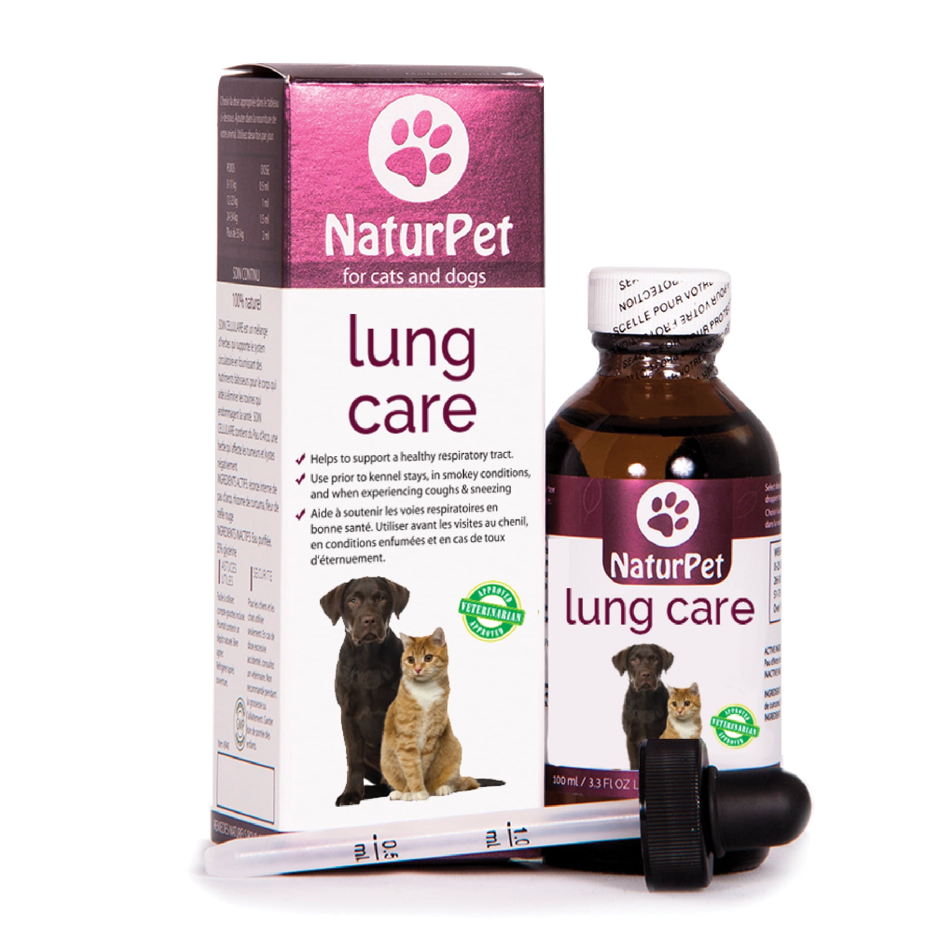 NaturPet Lung Care for Dogs and Cats For Pet Athsma, Sneezing, Kennel