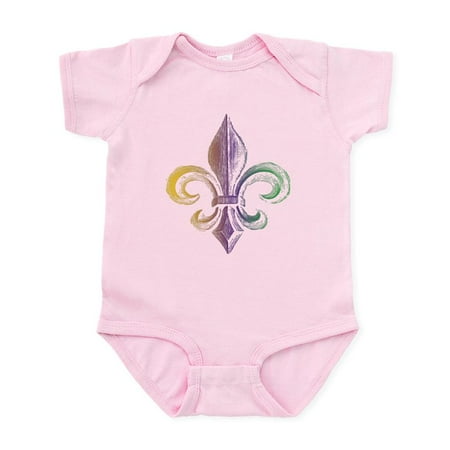 

CafePress - Mardi Gras Fleur De Lis Infant Bodysuit - Baby Light Bodysuit Size Newborn - 24 Months