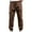 Brown, variant on IYTR Mens Cargo Pants Casual Sport Pants Elastic Waist Drawstring Jogger Pants Sweatpants Baggy Pants Solid Color Comfy Casual Hiking Fashion Trousers (Brown,XXXL)