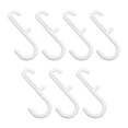 thumbnail image 4 of TABLZONE 7-Pack White Plastic Pegboard Hanging Hooks, Supermarket Display Accessories, Easy to Install and Organize, 4 of 8