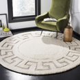 thumbnail image 4 of SAFAVIEH Olympia Aifric Geometric Polyester Shag Area Rug, Cream/Beige, 4' x 6', 4 of 6