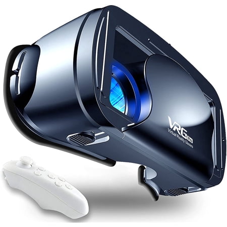 SOONHUA VR Headset Compatible with Android & iPhone, Universal Adjustable 3D Virtual Reality Glasses Virtual Reality Headset HD Blu-ray Eye Protected for 5-7 inch Smartphones（Android/Phone/windows）