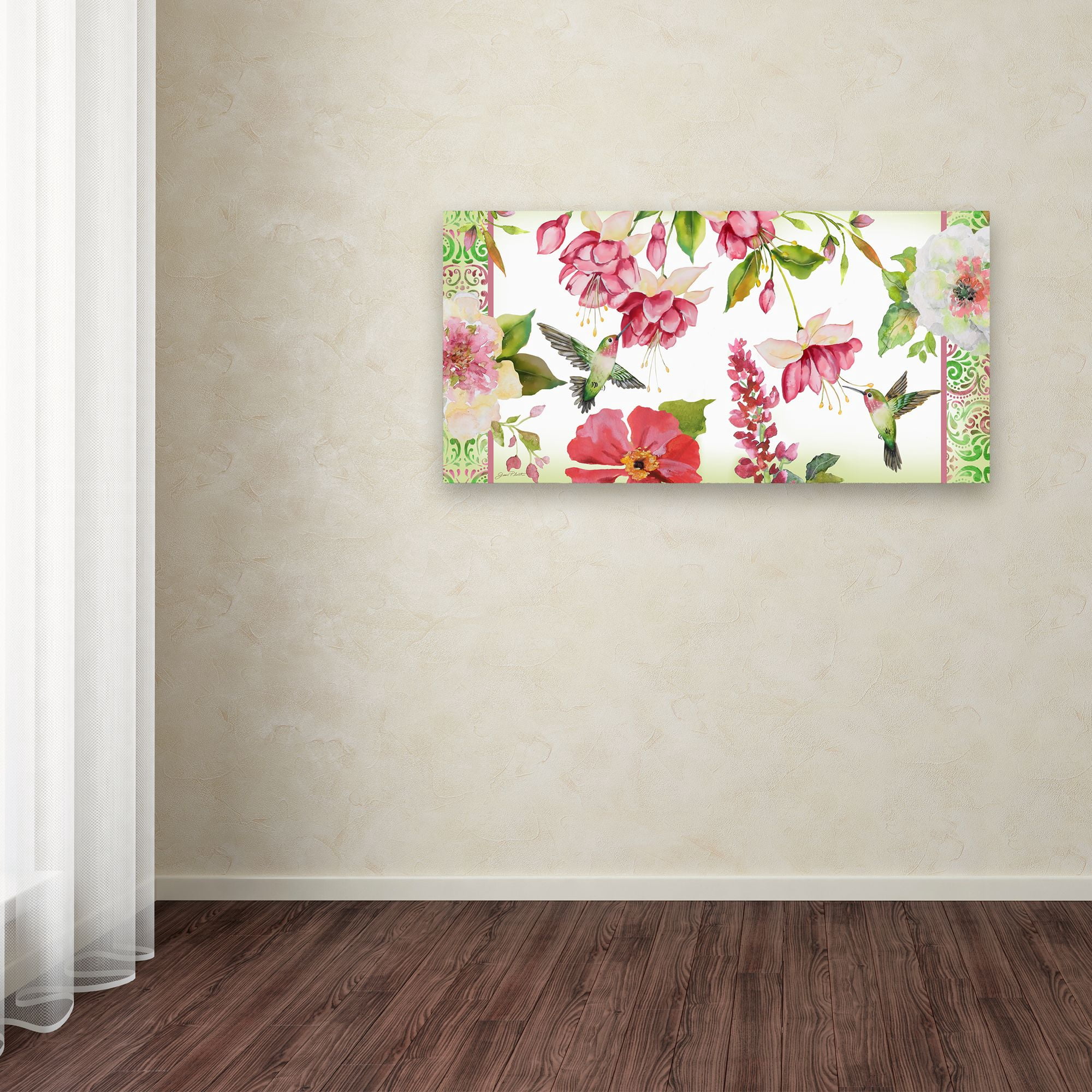 Trademark Fine Art 'Garden Party 4' Canvas Art by Jean Plout