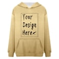 thumbnail image 5 of Krdevn Womens Fall Sweatshirts,Women's Hooded Long Sleeved Solid Color Hoodie,Pullover Sweatshirts for Women,Size:XXL, 5 of 9