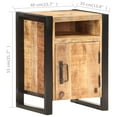 thumbnail image 2 of vidaXL Bedside Cabinet 15.7"x13.8"x21.7" Solid Mango Wood, 2 of 9