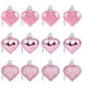 thumbnail image 2 of CaiYueKe 12Pcs Valentine Heart Ornaments Romantic Wedding Anniversary Decor Glitter Hanging Baubles Christmas Tree Pendants Festive Party Decoration, 2 of 7
