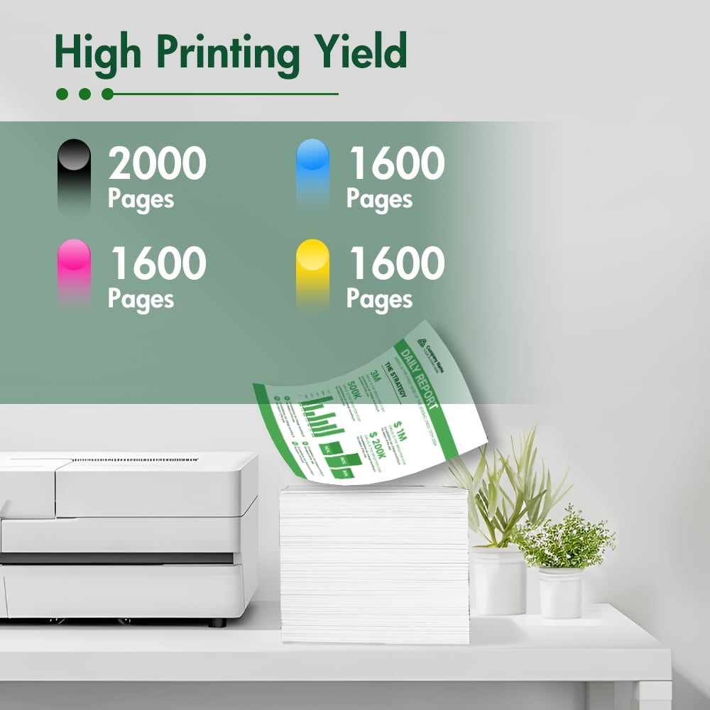 952XL Ink Cartridge Combo pack Compatible for 952 XL Ink Cartridges for Officejet Pro 7740 8720 8710 8715 8210 Priner Ink 952