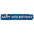 thumbnail image 3 of Blue Happy 50th Birthday Star Backdrop Banner Party Supplies Decorations Photography Props Background Celebration Event, 3 of 7