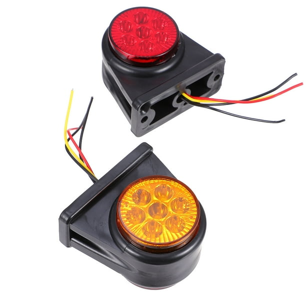 2pcs Camión brillante Trailer Luz de doble lado LED LED Lámpara Luz de señal práctica