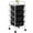 Black, variant on Yaheetech 4 Drawers Rolling Cart Storage Organizer, Black