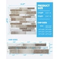 thumbnail image 3 of Peel and Stick Backsplash Tiles - 10-Sheet Pack, 12" x 12" Subway 3D Wall Panels, Easy Installation, 3 of 7